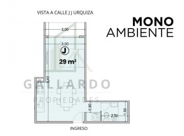 Departamento · 29m² · 1 Ambiente · Enta Depto Monoambiente a Estrenar Caseros C/balcón