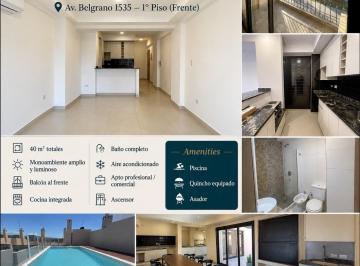 Departamento de 1 ambiente, Salta · Monoambiente Amplio Apto Profesional en Av Belgrano – Edificio Ítalo 1