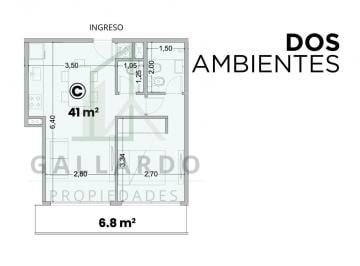 Departamento · 41m² · 2 Ambientes · Venta Depto 2 Amb a Estrenar Caseros C/balcón