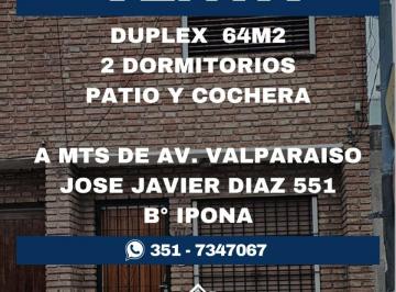 Casa de 4 ambientes, Córdoba · Duplex en Venta B° Ipona 2 Dorm. C/patio
