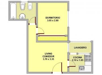 Departamento de 2 ambientes, Balvanera · Recoleta Alquiler Dos Ambientes