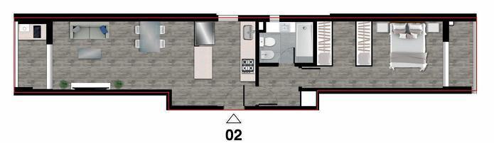 Departamento · 59m² · 2 Ambientes