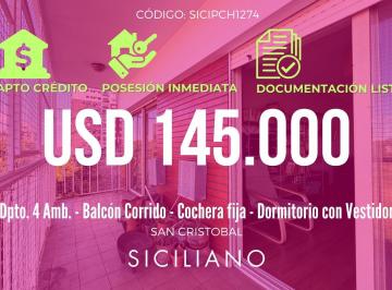 Departamento · 86m² · 4 Ambientes · Departamento en San Cristobal