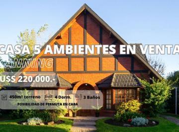Casa · 220m² · 5 Ambientes · 1 Cochera · Casa 5 Ambientes en Venta en Canning Apto Credito