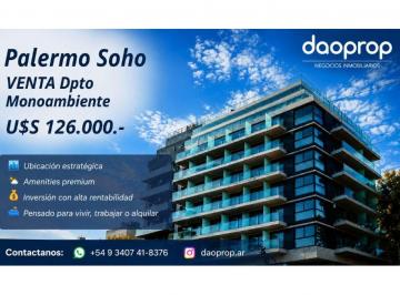 Departamento de 1 ambiente, Palermo · Departamento en Venta en Palermo Soho - Ubicación Premium - Full Amenities