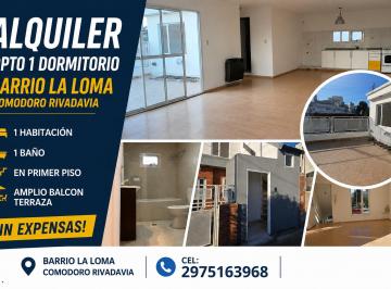 Departamento de 2 ambientes, Comodoro Rivadavia · Alquilo Departamento 1 Dormitorio