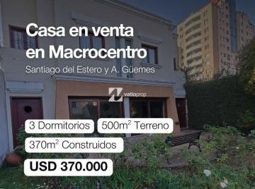 Casa de 17 ambientes, Salta · Casa en Santiago del Estero 1062 | 370 m² Construidos y Lote de 500 m²