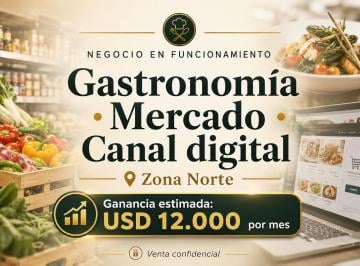Fondo de comercio , Pilar · Fondo de Comercio en Funcionamiento Rubro Alimentos, Gastronomía, Mercado (Local