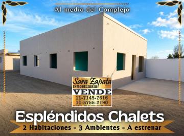 Casa de 3 ambientes, Mar del Tuyú · Chalet 3 Ambientes Al Medio del Complejo a Estrenar Mar del Tuyú Vende Sara Zapata Inmobiliaria
