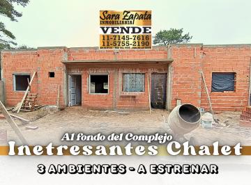 Casa de 3 ambientes, Mar del Tuyú · Chalet 3 Ambientes a Estrenar Mar del Tuyú Vende en Pozo Sara Zapata Inmobiliaria