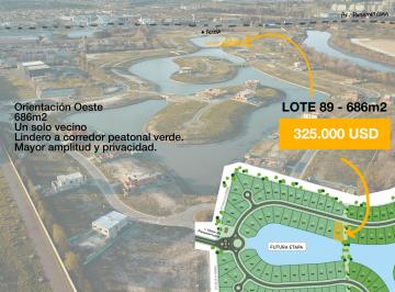 Terreno , Tigre · Lote Sobre Laguna en Venta - 686 m² - Barrio Cerrado San Fermín.