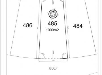Terreno · 1009m² · Lote en Costa Esmeralda Al Golf Golf 485