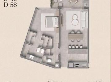 Departamento · 66m² · 2 Ambientes · Departamento en Tortugas Woods Km 38, 5 Panamericana Ramal Pilar