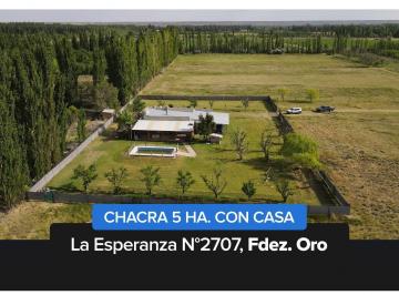 Campo · 114ha · Casa Quinta 5 Ha en Venta - Fernández Oro