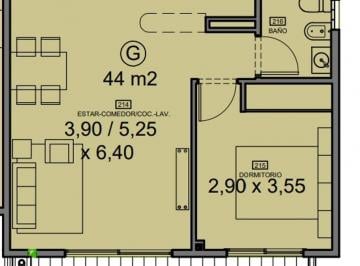 Departamento de 2 ambientes, Núñez · 2 Ambientes / a Estrenar
