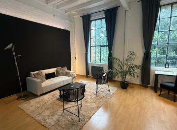 Departamento de 2 ambientes, Palermo · Loft Reciclado y Equipado con Piscina, Parque, Cancha de Paddle, Resto, Gym, Seguridad y Cocheras