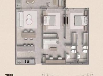 Departamento · 87m² · 3 Ambientes · Departamento en Tortugas Woods Km 38, 5 Panamericana Ramal Pilar