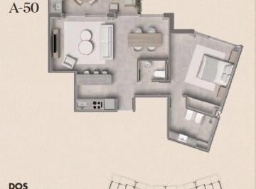 Departamento · 59m² · 2 Ambientes · Departamento en Tortugas Woods Km 38, 5 Panamericana Ramal Pilar