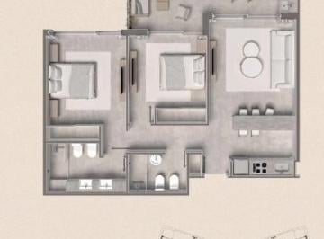 Departamento · 67m² · 3 Ambientes · Departamento en Tortugas Woods Km 38, 5 Panamericana Ramal Pilar