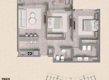 Departamento · 67m² · 3 Ambientes · Departamento en Tortugas Woods Km 38, 5 Panamericana Ramal Pilar
