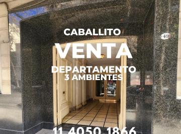 Departamento de 3 ambientes, Caballito · Departamento en Venta de 3 Ambientes Al Frente. Sup. Cub. 75 m². Parque Rivadavia. Caballito