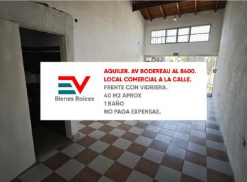 Local comercial · 40m² · 1 Ambiente · 2 Cocheras · Alquiler. Av Bodereau 8400. Local 40 m² Baño Propio. No Paga Expensas