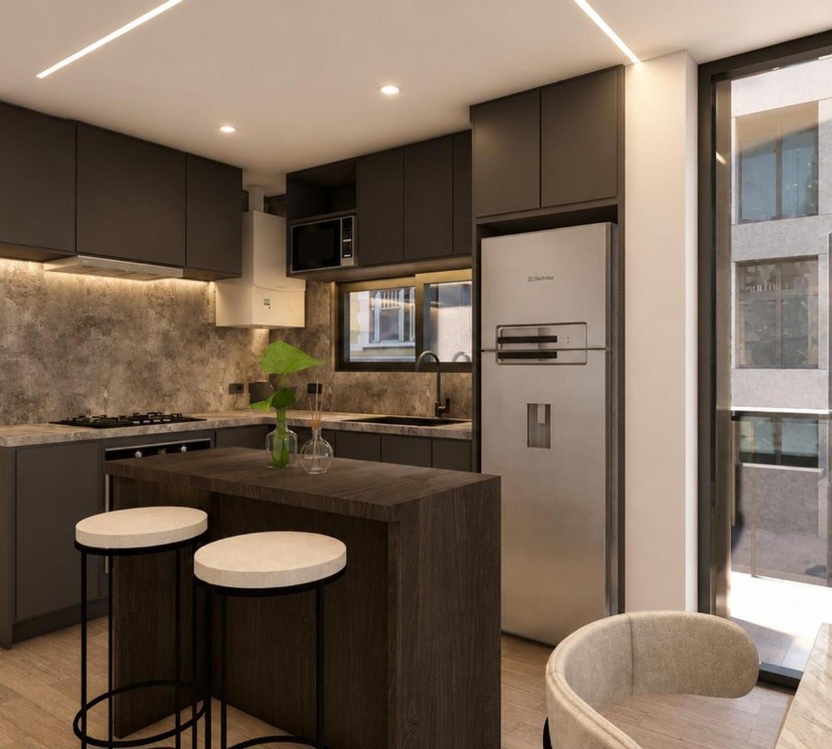 Departamento 1 amb, 26m² a estrenar — Contrafrente muy luminoso