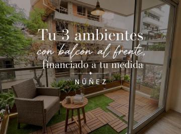 Departamento · 74m² · 3 Ambientes · Departamento 3 Ambientes Venta Nuñez Balcon