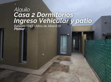 Casa · 90m² · 3 Ambientes · 1 Cochera · Alquiler Casa 3 Dorm. - Barrio Altos de Alberdi IV - Plottier
