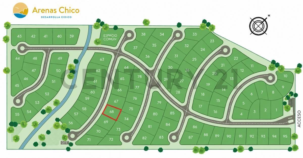 Lote de 630 m² ubicado en Arenas Chico