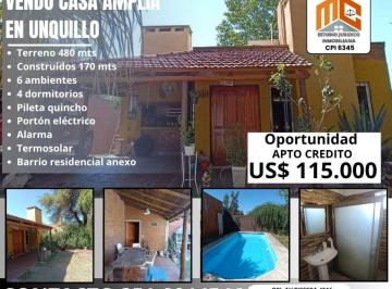 Casa de 6 ambientes, Unquillo · Vendo Casa en Unquillo, Oportunidad a Pocas Cuadras del Centro.