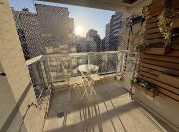 Departamento · 34m² · 1 Ambiente · Alquiler Monoambiente en "L" con Balcón + Full Amenities - Palermo Chico
