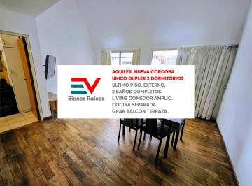 Departamento · 85m² · 3 Ambientes · Alquiler!. Unico Duplex 2 Dorm + 2 Baños en Nueva Cordoba. Crisol E Independencia