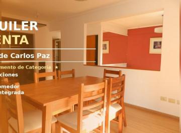 Departamento de 7 ambientes, Villa Carlos Paz · Ctro Carlos Paz - Amoblado - Cochera -,2habit - Balcon - Pileta Terraza