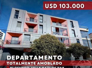 Departamento · 59m² · 4 Ambientes · 1 Cochera · Venta Departamento Amoblado de 1 y 1/2 Dorm. con Cochera en El Centro de Villa Carlos Paz