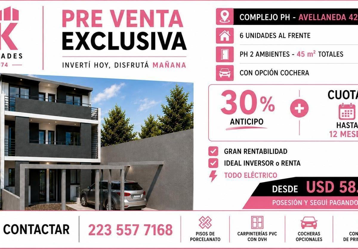 PH 2 amb a estrenar, 45m² en Pinos de Anchorena