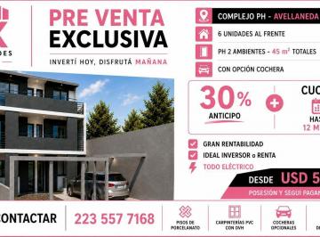 PH · 45m² · 2 Ambientes · 1 Cochera · Complejo de PH 2 Ambientes a Estrenar