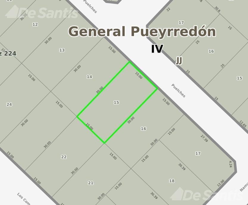Terreno de 450 m² ubicado en el Bosque Peralta Ramos
