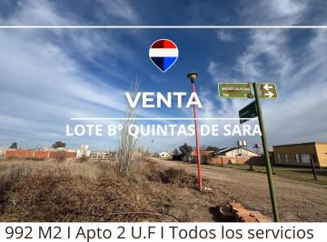 Terreno · 992m² · Venta Terreno B° Quintas de Sara Fernandez Or0