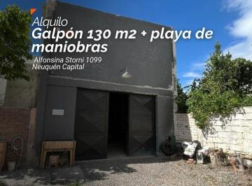 Local comercial · 130m² · 3 Ambientes · 4 Cocheras · Alquiler Galpón 130 m² Playa de Maniobras - Alfonsina Storni Al 1099 - Neuquén