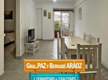 Departamento · 38m² · 1 Dormitorio · Departamento Amoblado 1 Dormitorio con Balcón en Gral. Paz y Bbé. Aráoz