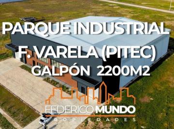 Bodega-Galpón · 2200m² · 1 Cochera · Galpon/deposito en Alquiler Parque Industrial Florencio Varela - Pitec 2 Zona Sur