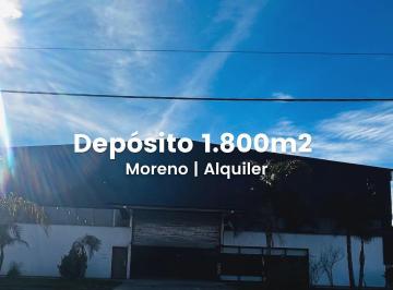Depósito · 1800m² · Depósito en Alquiler 1800 m en Moreno Cuartel V