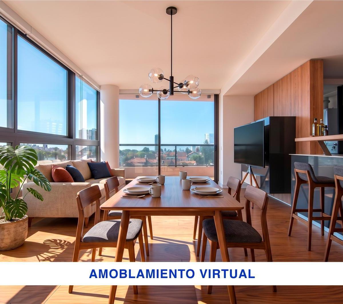 Depto 3 amb, 95m² con cochera semicubierta — Playa Grande
