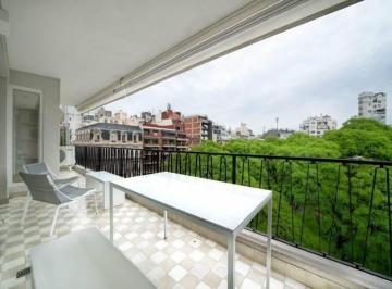 Departamento · 201m² · 5 Ambientes · 1 Cochera · Vista a Plaza Vicente López. 3 Dorms, Escritorio, Terraza y Cochera en Recoleta