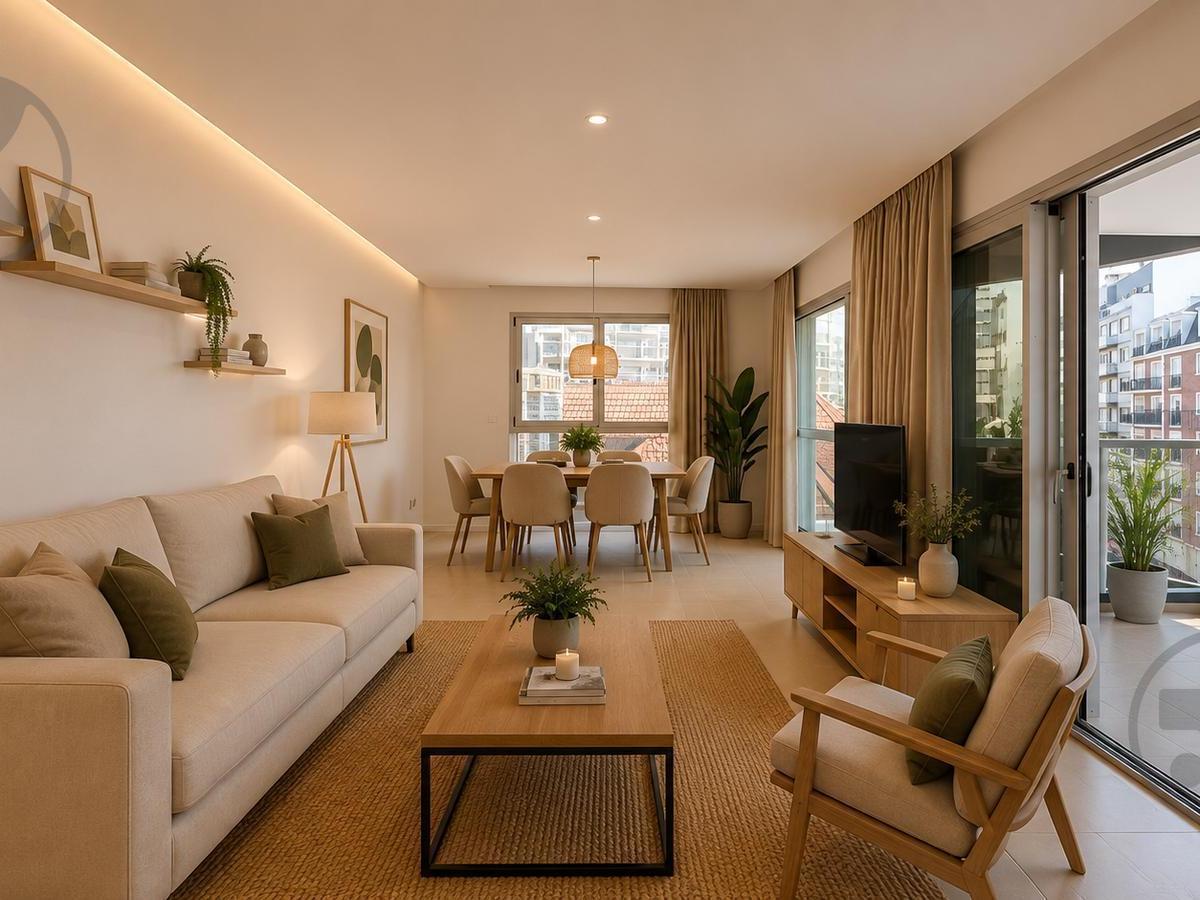 Venta | departamento 3 ambientes con balcón terraza y vista lateral al mar