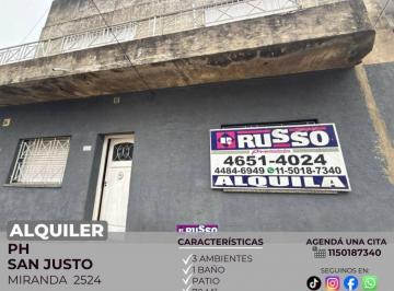 RUS-RUS-11286_2 · Alquiler de PH de 3 Ambientes en San Justo