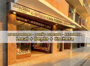 Local comercial de 3 ambientes, Recoleta · Local 155 m² + Depto 45 m² + Cochera | Dueño Directo