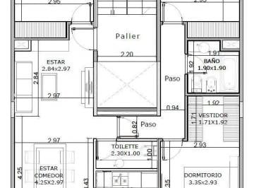 Departamento · 82m² · 4 Ambientes · 1 Cochera · Departamento 4 Ambientes - Castelar Norte - Rodriguez Peña 862 (Terraza Privada Cochera) - Newen 3