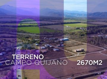 Terreno · 2670m² · Terreno en Campo Quijano Barrios Las Lomitas